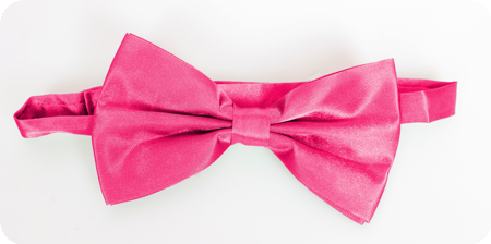 Fuchsia bow tie