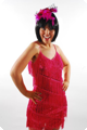 Fuchsia Glitter Charleston Dress