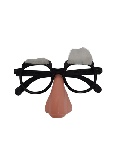 Funny glasses with mustache and eyebrows