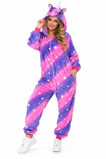 Galaxy eenhoorn onesie volwassen
