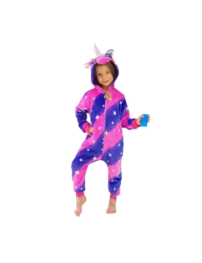 Galaxy eenhoorn onesie voor kinderen