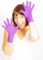 Gants courts violets