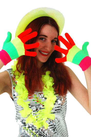 Gants multicolores