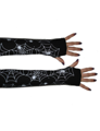 gants sans doigts toile d'araignée