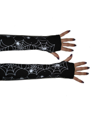 gants sans doigts toile d'araignée