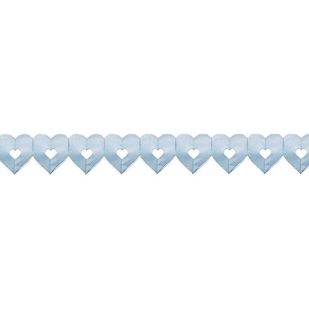 Garland with blue hearts