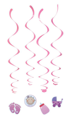 Geboorte baby meisje hangspiralen deco