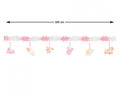 Geboorte meisje decoratieslinger 300 cm