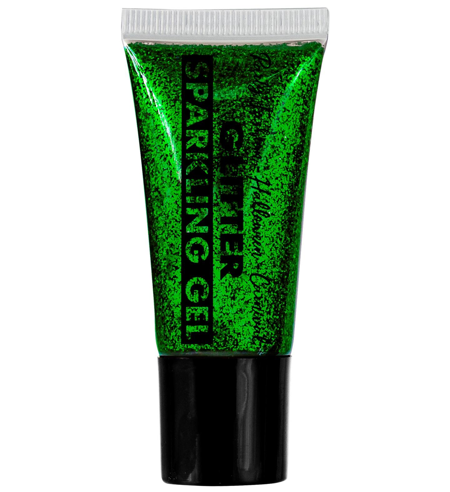 Gel pailletée verte de 25 ml.