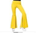 Gele hippie disco broek