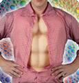 Gespierde borstkas foam