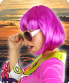Glasses disco laser purple yellow