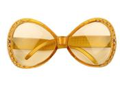 Glasses flashy yellow gold