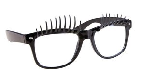 glasses with eyelashes