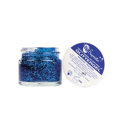 Glitter gel blauw 15 ml