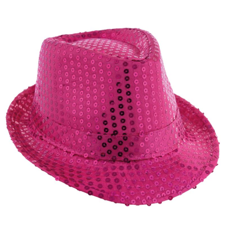 Glitter hat pink