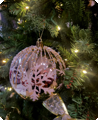 Glitter luxe grote gouden Kerstballen 8 stuks
