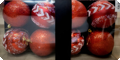 Glitter luxe grote rode Kerstballen 8 stuks