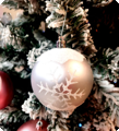 Glitter luxe zilver Kerstballen 6 stuks