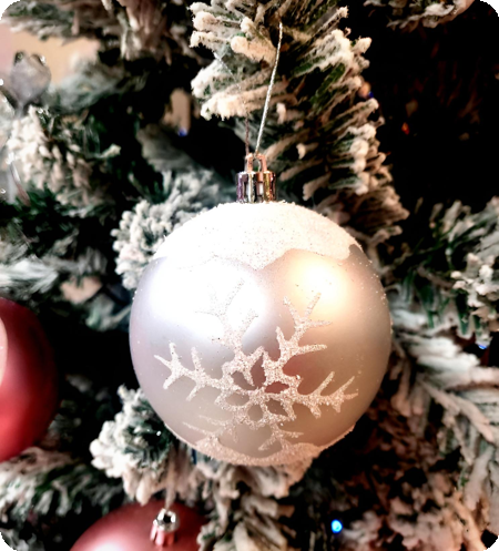Glitter luxe zilver Kerstballen 6 stuks