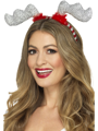 Glitter rendier gewei voor kerst