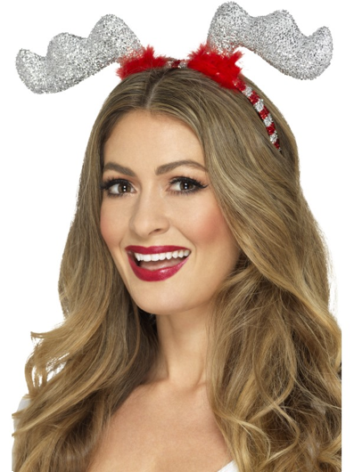 Glitter rendier gewei voor kerst