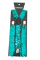 Glitter suspenders green