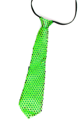 Glitter tie bright green