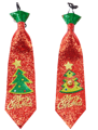 Glitter tie Christmas tree