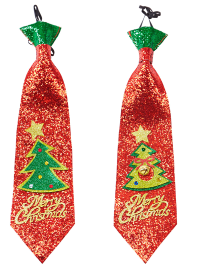 Glitter tie Christmas tree