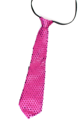 Glitter tie fuchsia