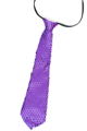 Glitter tie purple