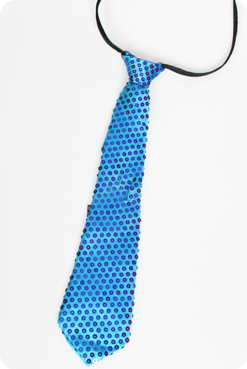 Glitter tie turquoise