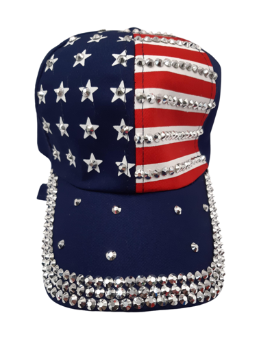 Glitter USA caps