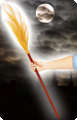 Glittering witch broom