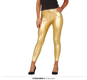 gold metallic leggings