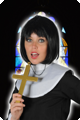 Golden Father cross necklace plastic