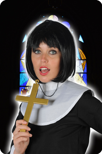 Golden Father cross necklace plastic