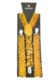 Golden glitter suspenders