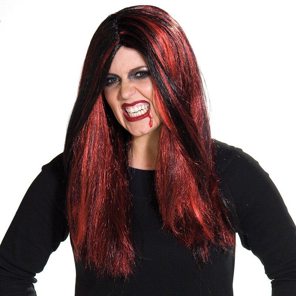 gothic halloween pruik