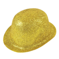 Gouden Glitter Bolhoed funky color plastic