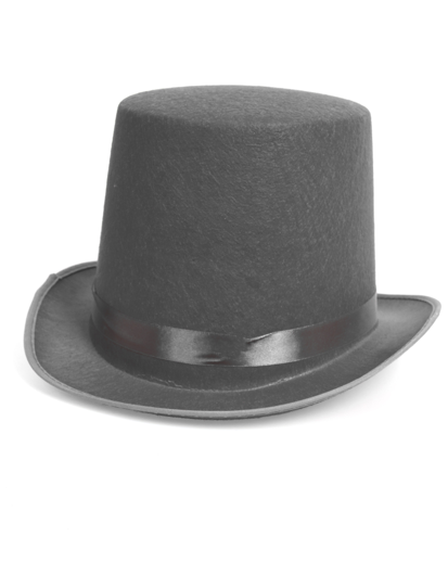 Gray top hat