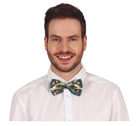 Green Christmas bow tie