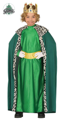Green king costume for kids