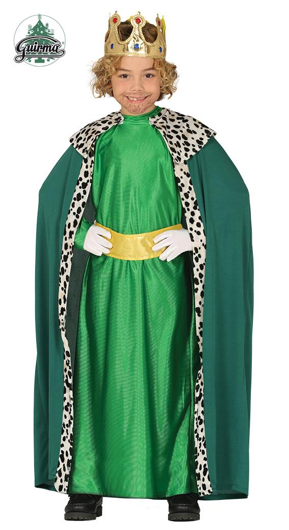 Green king costume for kids