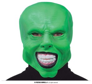 green rogue mask, latex