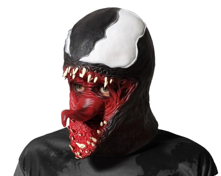 Griezelig Venom Gezichtsmasker voor Halloween