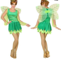 Groene elf fee kostuum dames