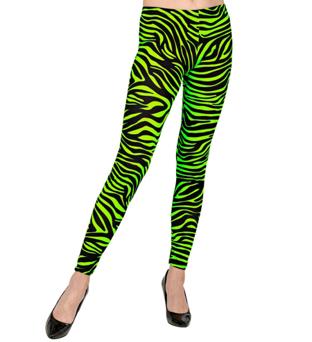 Groene jaren 80 tijger leggings