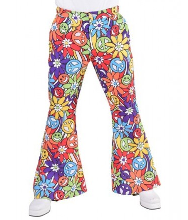 Groovy Smiley Disco Broek - Hippie Look